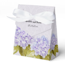 Lilafärgade Hydrangea Handmålad