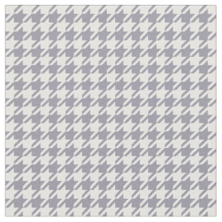Lilagrått & vit Houndstooth Tyg