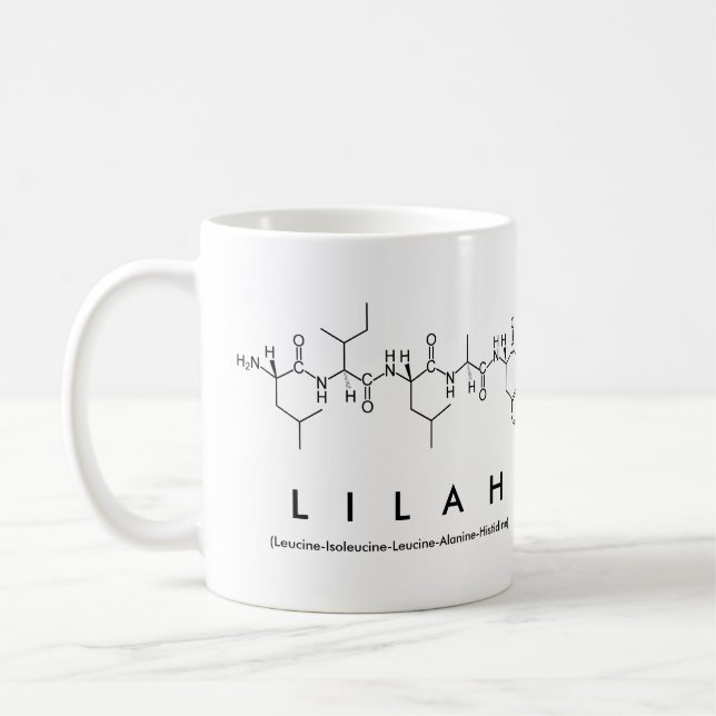 Lilah peptide namn mugg (Vänster)