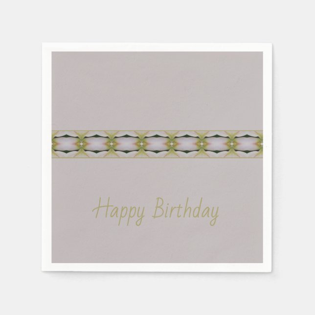 Lilak med Grönt och svällning Pappersservett (Framsidan)