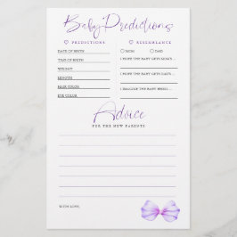 Lilan Baby Shower  för Baby Predictions Advice