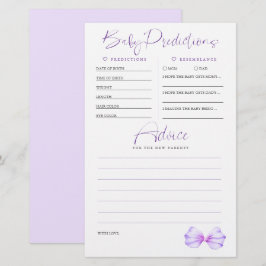 Lilan Baby Shower  för Baby Predictions Advice