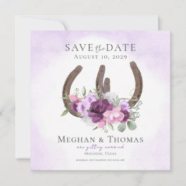 Lilan blommigt Hässon Spara datum