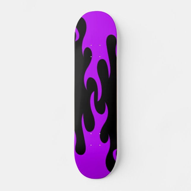 Lilan flammar Skateboarddäcket Skateboard Bräda 21,5 Cm (Framsida)