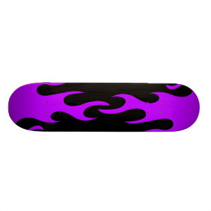Lilan flammar Skateboarddäcket Skateboard Bräda 21,5 Cm