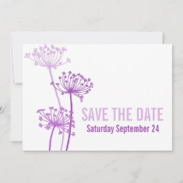 Lilan för modern grafisk blomma i Tjeronda sparar Meddelande