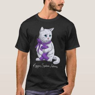 Lilan för nationalsjogrens syndrom t shirt