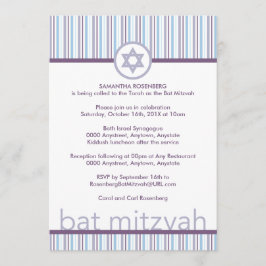 Lilan görar randig bat mitzvah inbjudan