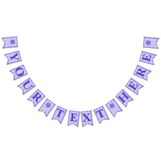 Lilan görar randig & blommar mallen Swallowtail Vimplar