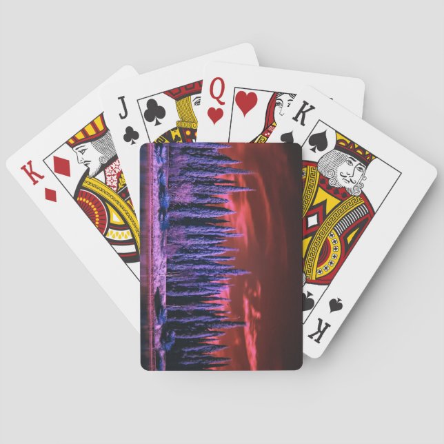 lilan himlar under vintern casinokort (Baksidan)