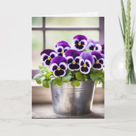 Lilan Pansy Bouquet Kort