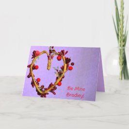 Lilan ska vara min för Valentineser som är ljushör Helgkort