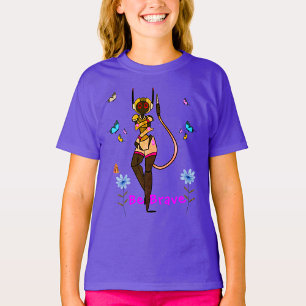Lilan skall vara en Modig Roligt T Shirt