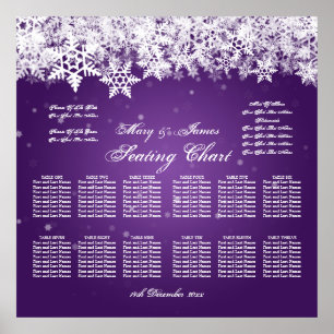 Lilan Snö i västra elegant bröllop Poster