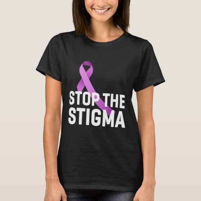 Lilan "Stigma End Addence" - "Ribbon Awareness" T Shirt (Framsida)