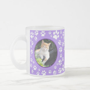 Lilan Tass avtryck i Kat Memorial Photos Frostad Glasmugg