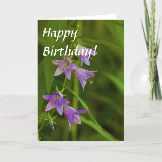 Lilan trumpetar vildblommar kort