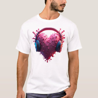 Lilanes Herz mit Kopfhörern T Shirt