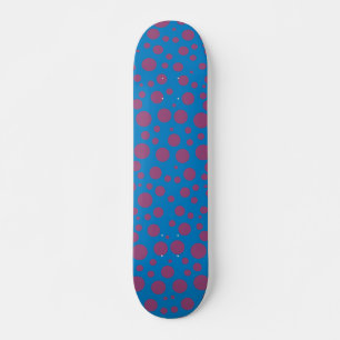lilans passion blått måne mönster skateboard bräda 21,5 cm
