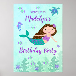 Lilans Sjöjungfru under Havsdagen Poster