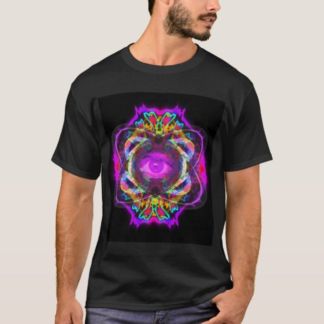 Lilaögamandala Tee (Framsida)