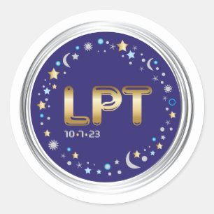 LilaPalooza Sticker Runt Klistermärke