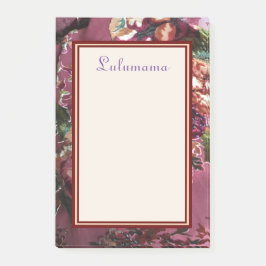 LilaRON TONAR PRYDD MED PÄRLOR SNITTSAMMET Post-it Block