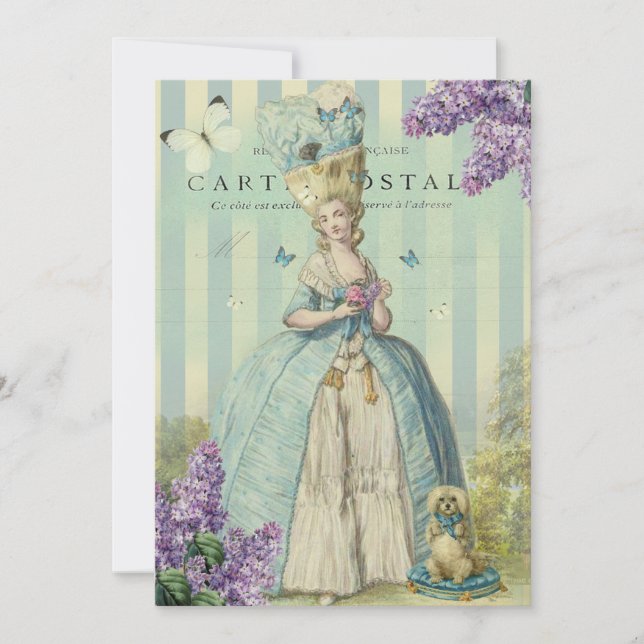 Lilas auprintemps inbjudningar (Framsida)