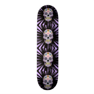 Lilasockerskalle Mini Skateboard Bräda 18,7 Cm