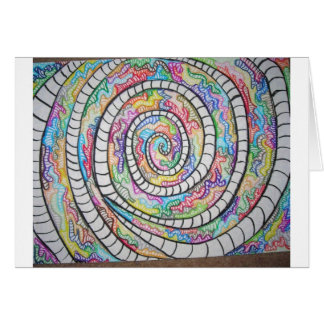 Lilaspiral Hälsningskort