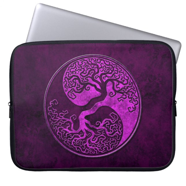 LilastenYin Yang träd Laptop Sleeve (Framsidan)