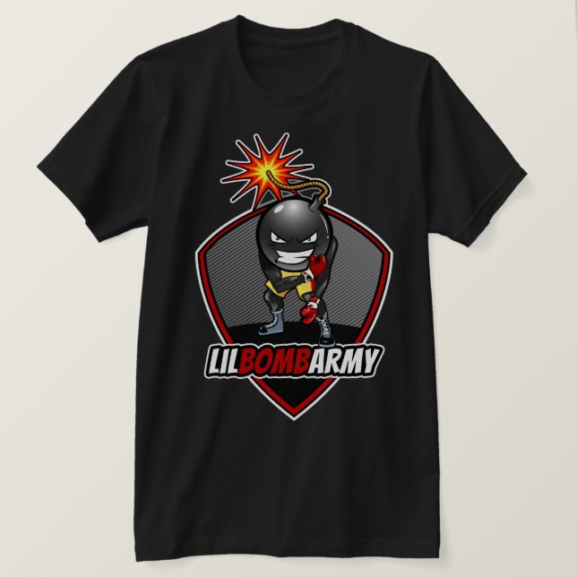 LilBombArmy Ali Pose T Shirt Black (Design framsida)