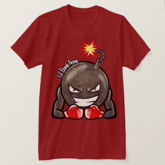 LilBombArmy Brush Metall T-Shirt Maroon