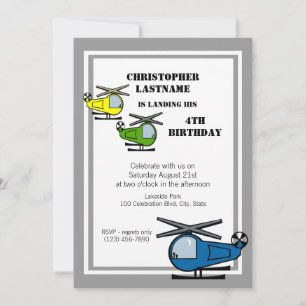 Lil'Chopper Grått Inbjudningar
