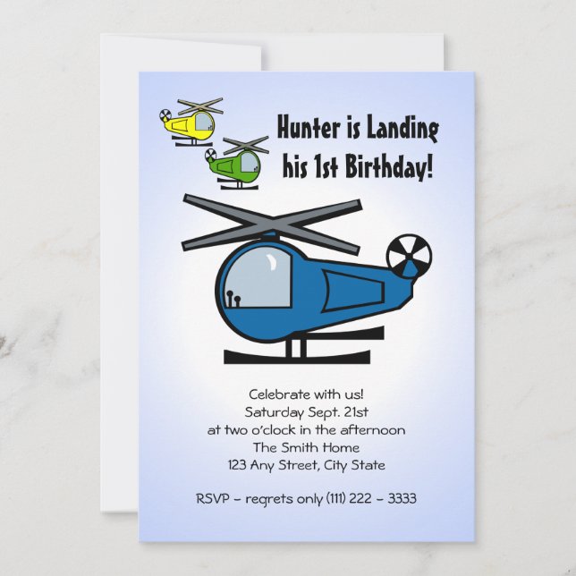 Lil'Chopper Inbjudningar (Framsida)