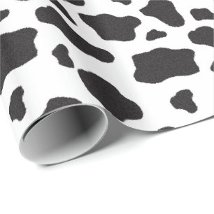 Lil'Cowgirl Baby Shower Cow Skriv ut Papper Presentpapper