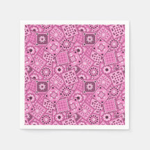 Lil'Cowgirl Baby Shower Rosa Bandanna Napkins