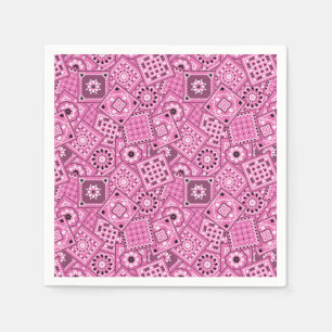 Lil'Cowgirl Baby Shower Rosa Bandanna Napkins Pappersservett