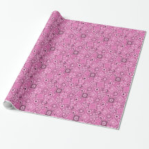 Lil'Cowgirl Rosa Bandanna Print Wrapping Papper