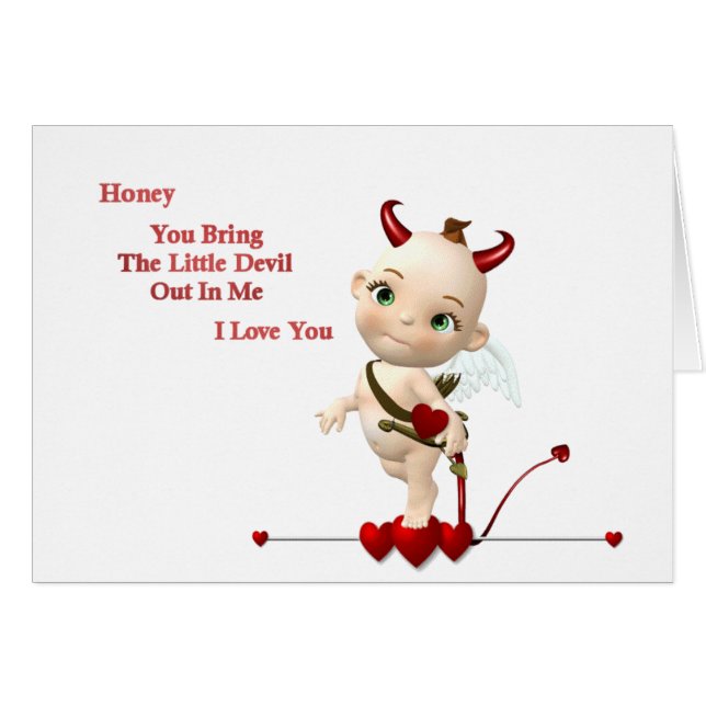 lildjävulen hälsningskort (Framsidan Horizontal)