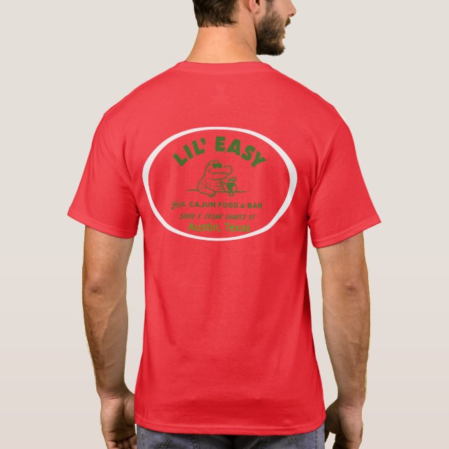 Lil'Easy Cajun Garage T Shirt (Baksida)