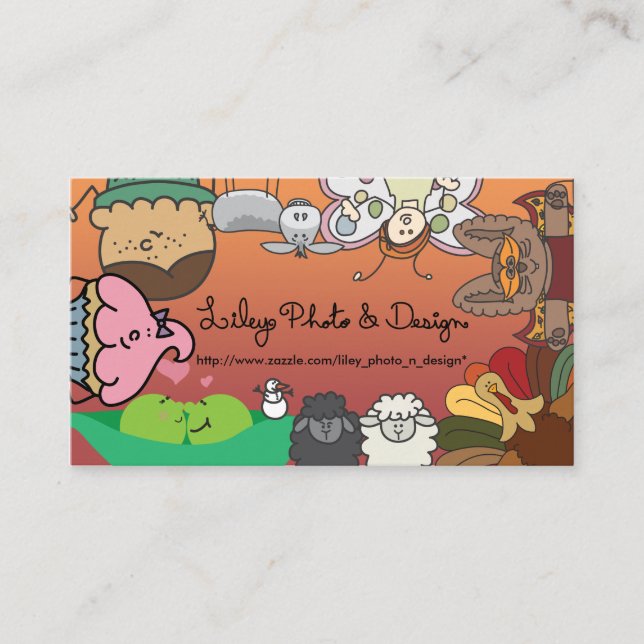 Liley foto- & designvisitkortar visitkort (Framsida)