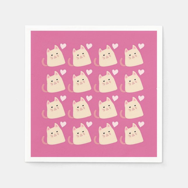 Lilia Lilia Llusen Kittens Napkins Pappersservett (Framsidan)