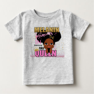 Lilibet Mode - Melanin Princess Training Queen T Shirt