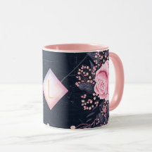 Lilibet Monogram Marin Roséguld Rosa Prinsessa Pre