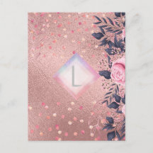Lilibet Monogram Roséguld Blommig passande för Pri