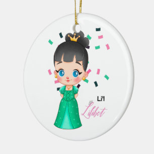 Lilibet Named Emerald Princess Gifts for Girls Julgransprydnad Keramik