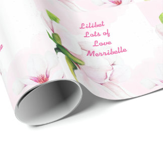 "Lilibet Named Gift Wrap" - olika utformningar Presentpapper