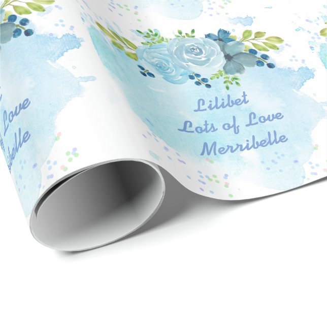 "Lilibet Named Gift Wrap" - olika utformningar Presentpapper (Rullad Hörn)
