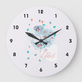 Lilibet Named Magic WHALE Gifts for Girls Stor Klocka